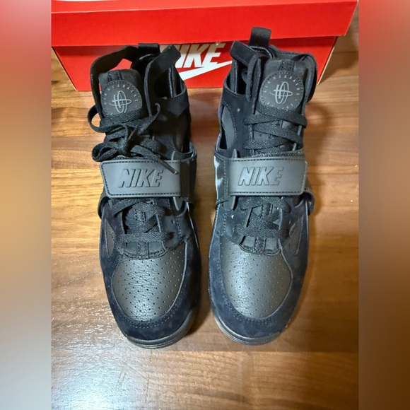 Nike Air Trainer Huarache Triple Black Retro Sneakers Shoes Men’s Size 11.5 main image 5